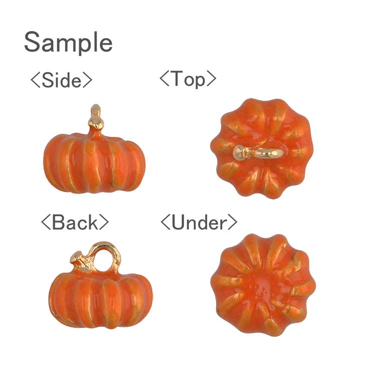 チャーム・かぼちゃ（4870） / OR・G5(約6.5×9mm(カン含まず) かぼちゃ