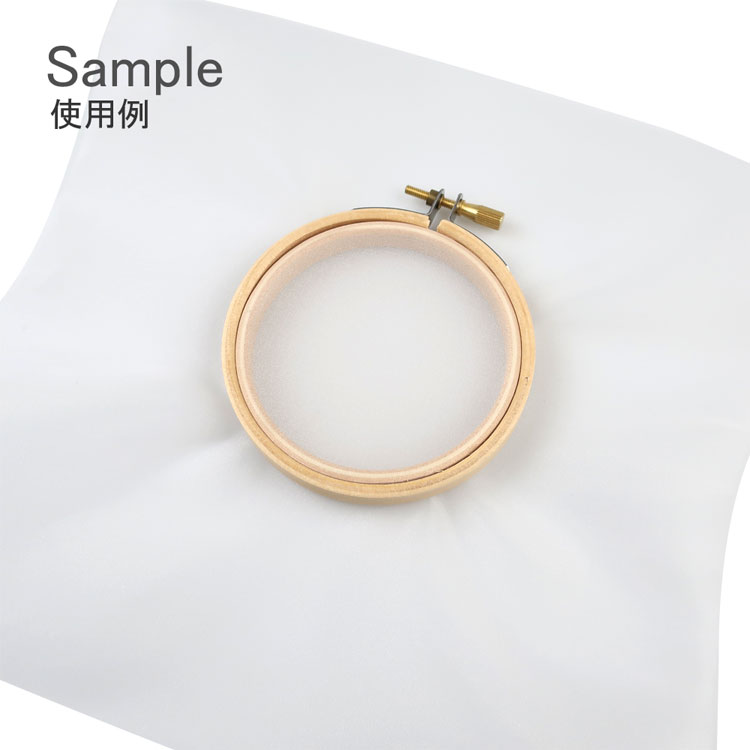 MIYUKI ビーズ刺しゅう用 オーガンジー / 白 / 2枚入(約23×23cm ビーズ