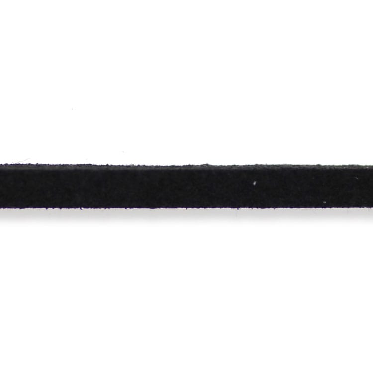 合成ひも（ブラック・フラット幅約3mm） / 約90cm
